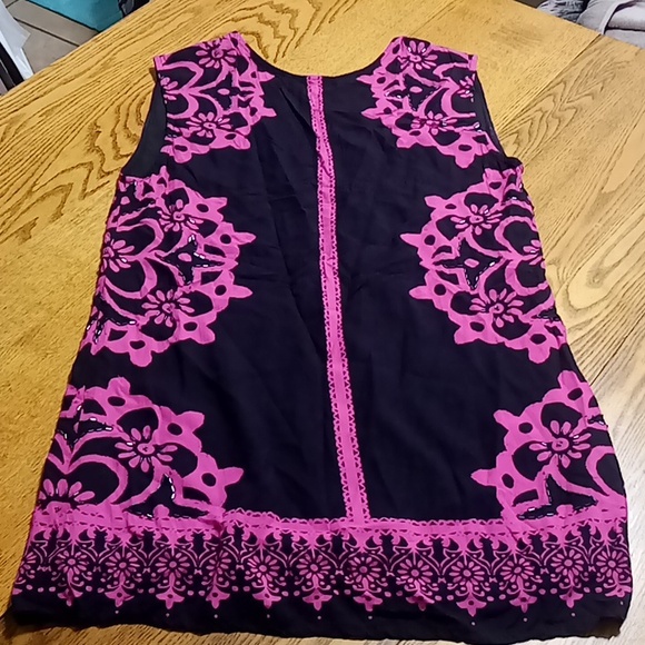 Free People Dress S/P SMALL PETITE Womens Black FLORAL FLOWERS Preowned - Picture 2 of 6